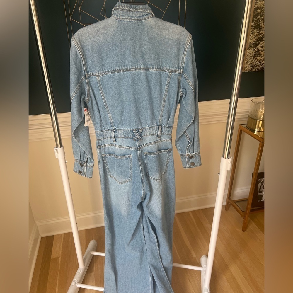 Nasty Gal Denim Jumper - Size 0 nwot - Picture 3 of 4